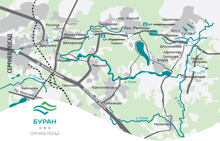 Пересвет город карта